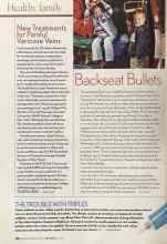 Better Homes & Gardens May 2005 Magazine Article: Backseat Bullets