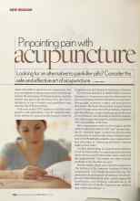 Better Homes & Gardens May 2005 Magazine Article: Pinpointing pain with acupuncture