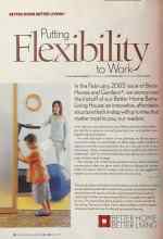 Better Homes & Gardens June 2005 Magazine Article: Putting Flexibility to Work