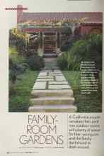 Better Homes & Gardens June 2005 Magazine Article: FAMILY-ROOM GARDENS