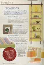 Better Homes & Gardens June 2005 Magazine Article: Innovations