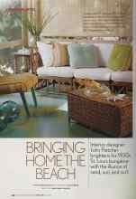 Better Homes & Gardens June 2005 Magazine Article: BRINGING HOME THE BEACH