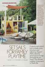 Better Homes & Gardens June 2005 Magazine Article: SET SAILS FOR FAMILY PLAYTIME
