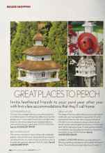 Better Homes & Gardens June 2005 Magazine Article: GREAT PLACES TO PERCH