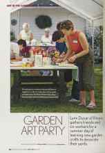 Better Homes & Gardens June 2005 Magazine Article: GARDEN ART PARTY