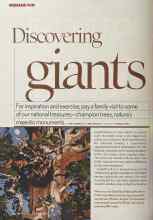 Better Homes & Gardens June 2005 Magazine Article: Discovering giants