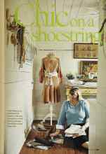 Better Homes & Gardens June 2005 Magazine Article: Chic on a shoestring