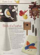 Better Homes & Gardens July 2005 Magazine Article: Birds of a Feather
