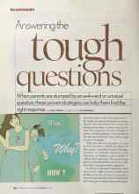 Better Homes & Gardens July 2005 Magazine Article: Answering the tough questions