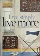 Better Homes & Gardens July 2005 Magazine Article: Live simply, live more