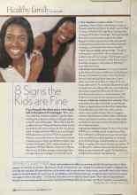 Better Homes & Gardens July 2005 Magazine Article: 8 Signs the Kids are Fine