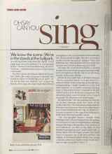 Better Homes & Gardens July 2005 Magazine Article: OH SAY CAN YOU sing