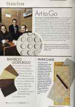 Better Homes & Gardens September 2005 Magazine Article: BAMBOO GOES BOLD