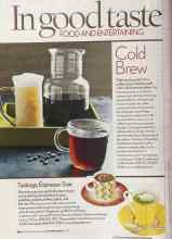 Better Homes & Gardens September 2005 Magazine Article: Cold Brew