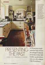 Better Homes & Gardens October 2005 Magazine Article: PRESENTING THE PAST
