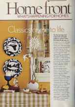 Better Homes & Gardens October 2005 Magazine Article: Classics come to life