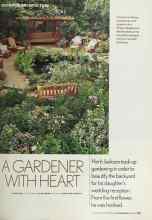 Better Homes & Gardens October 2005 Magazine Article: A GARDENER WITH HEART