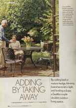 Better Homes & Gardens October 2005 Magazine Article: ADDING BY TAKING AWAY