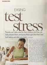 Better Homes & Gardens October 2005 Magazine Article: EASING test stress