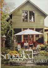 Better Homes & Gardens October 2005 Magazine Article: Snuggled in and satisfied