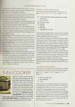 Better Homes & Gardens October 2005 Magazine Article: 5-IN-1 COOKER