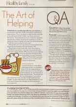Better Homes & Gardens October 2005 Magazine Article: The Art of Helping