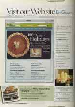 Better Homes & Gardens November 2005 Magazine Article: MAKE YOUR THANKSGIVING DINNER A SUCCESS!