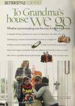 Better Homes & Gardens November 2005 Magazine Article: To Grandma's house we go
