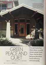 Better Homes & Gardens November 2005 Magazine Article: GREEN PEACE AND QUIET