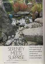 Better Homes & Gardens November 2005 Magazine Article: SERENITY MEETS SURPRISE