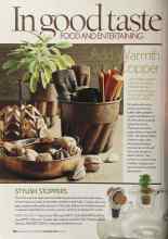 Better Homes & Gardens November 2005 Magazine Article: Add Warmth with Copper