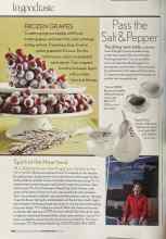 Better Homes & Gardens November 2005 Magazine Article: FROZEN GRAPES