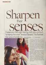 Better Homes & Gardens November 2005 Magazine Article: Sharpen their senses