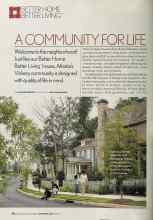 Better Homes & Gardens November 2005 Magazine Article: A COMMUNITY FOR LIFE