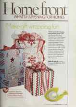 Better Homes & Gardens December 2005 Magazine Article: Make gift wrapping fun