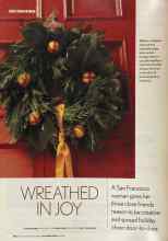 Better Homes & Gardens December 2005 Magazine Article: WREATHED IN JOY