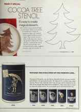 Better Homes & Gardens December 2005 Magazine Article: COCOA TREE STENCIL