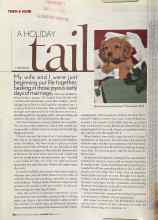 Better Homes & Gardens December 2005 Magazine Article: A HOLIDAY tail
