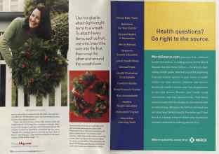 Better Homes & Gardens December 2005 Magazine Article: Page 122