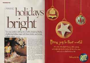 Better Homes & Gardens December 2005 Magazine Article: Page 150