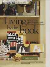 Better Homes & Gardens January 2006 Magazine Article: Living by the book