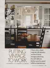 Better Homes & Gardens January 2006 Magazine Article: PUTTING VINTAGE TO WORK