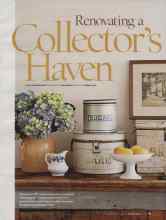 Better Homes & Gardens January 2006 Magazine Article: Renovating a Collector's Haven