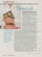 Better Homes & Gardens January 2006 Magazine Article: Write it off