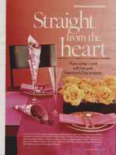 Better Homes & Gardens February 2006 Magazine Article: Straight From the heart