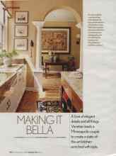Better Homes & Gardens February 2006 Magazine Article: MAKING IT BELLA