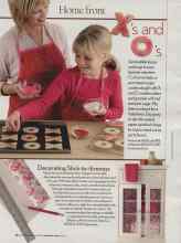 Better Homes & Gardens February 2006 Magazine Article: X's and O's