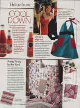 Better Homes & Gardens February 2006 Magazine Article: Pretty Prints by the Yard