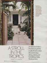 Better Homes & Gardens February 2006 Magazine Article: A STROLL IN THE TROPICS