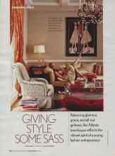 Better Homes & Gardens March 2006 Magazine Article: GIVING STYLE SOME SASS